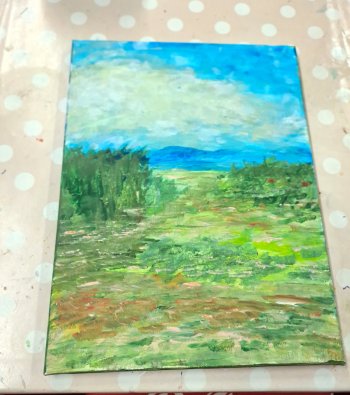 Zážitkové maľovanie v štýle impresionizmu.